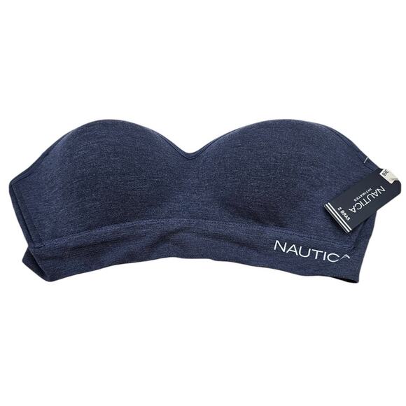 Nautica Womens Sz 36B Strapless Lightly Padded Bra Dark Blue NEW - Picture 1 of 4